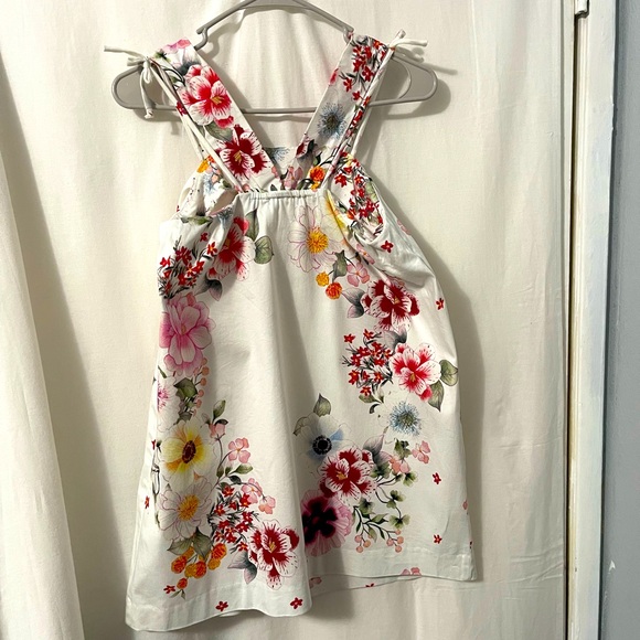 Zara Floral Sleeveless Girl Dress Size 11/12 - Picture 2 of 4